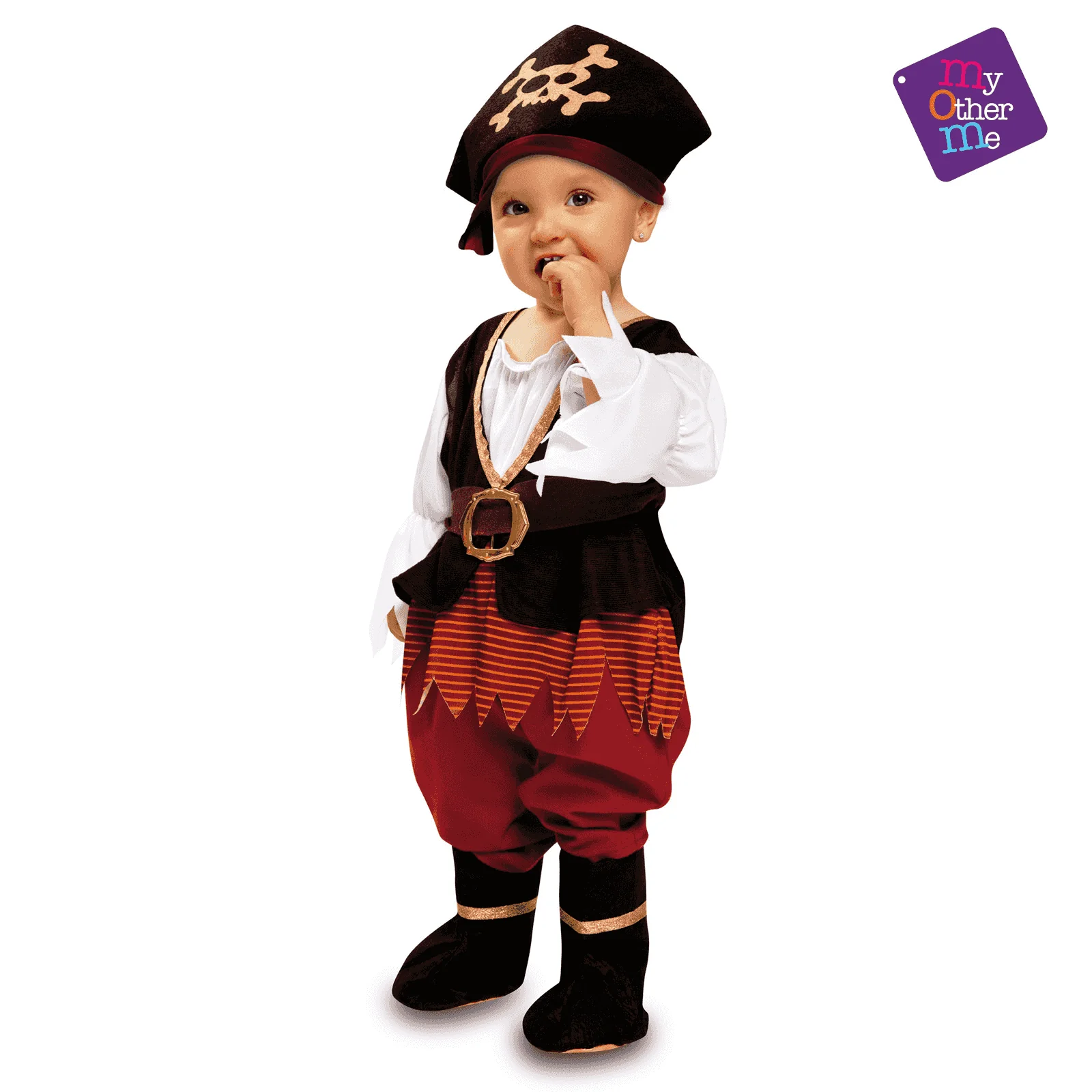 Disfraz de Pirata bebé niña 7-12 meses bebé