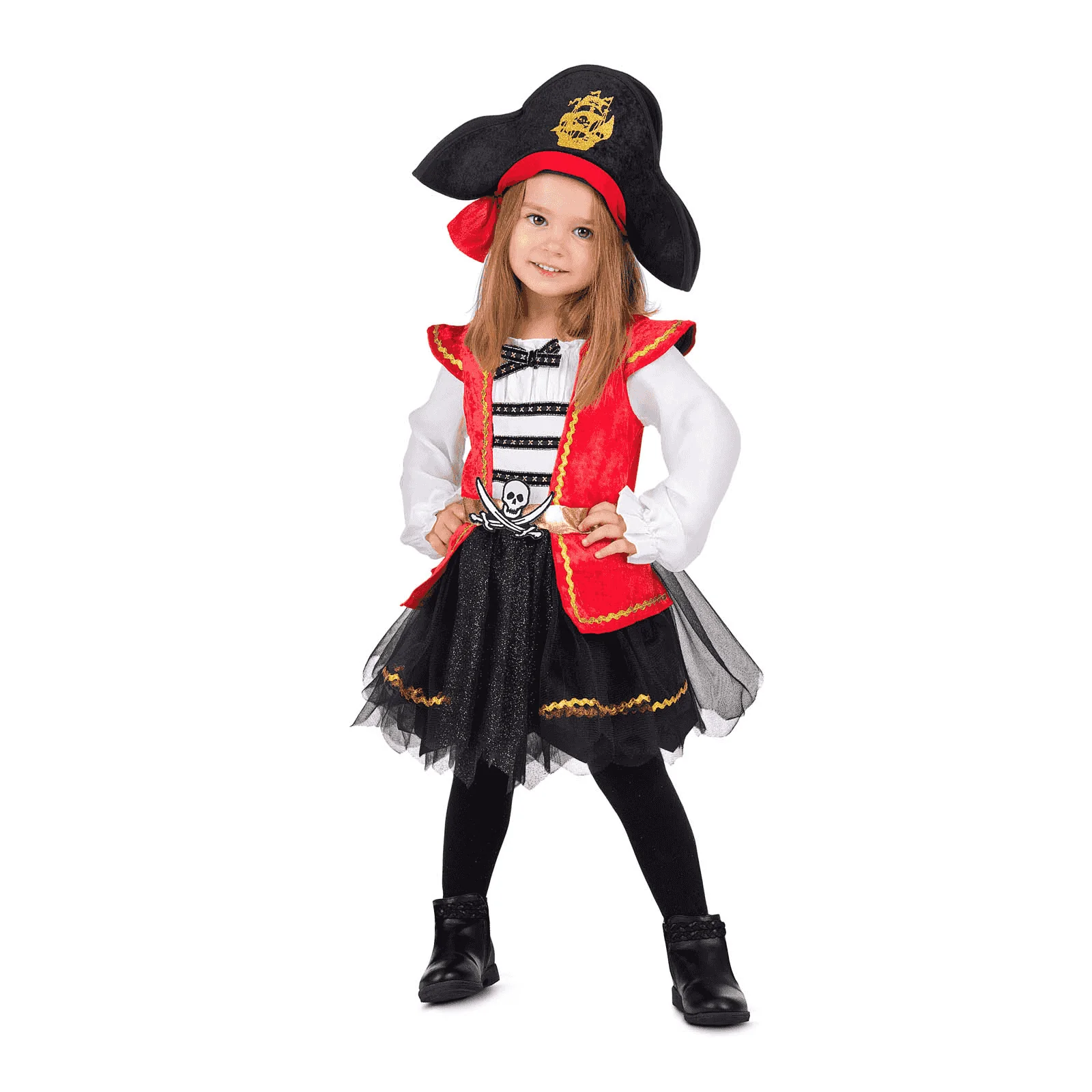 Disfraz de Pirata caribeña 3-4 años infantil