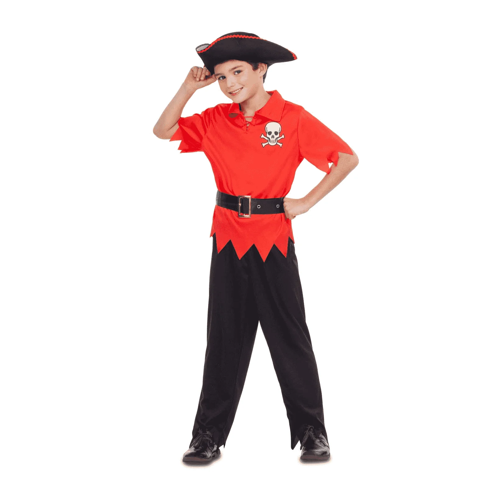 Disfraz de Pirata rojo 3-4 años infantil