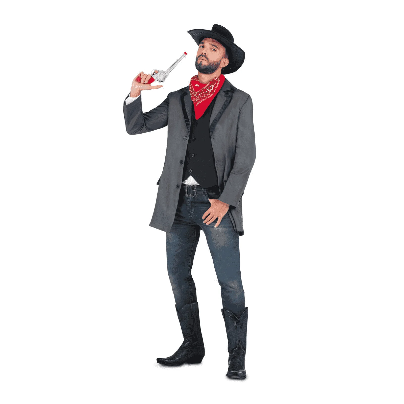 Disfraz de Pistolero rebelde adulto talla L - Image 4
