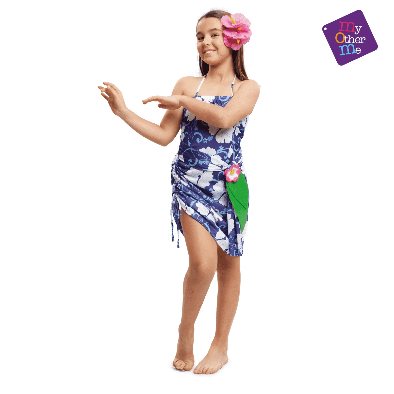 Disfraz de Princesa hawaiana 7-9 años niña infantil