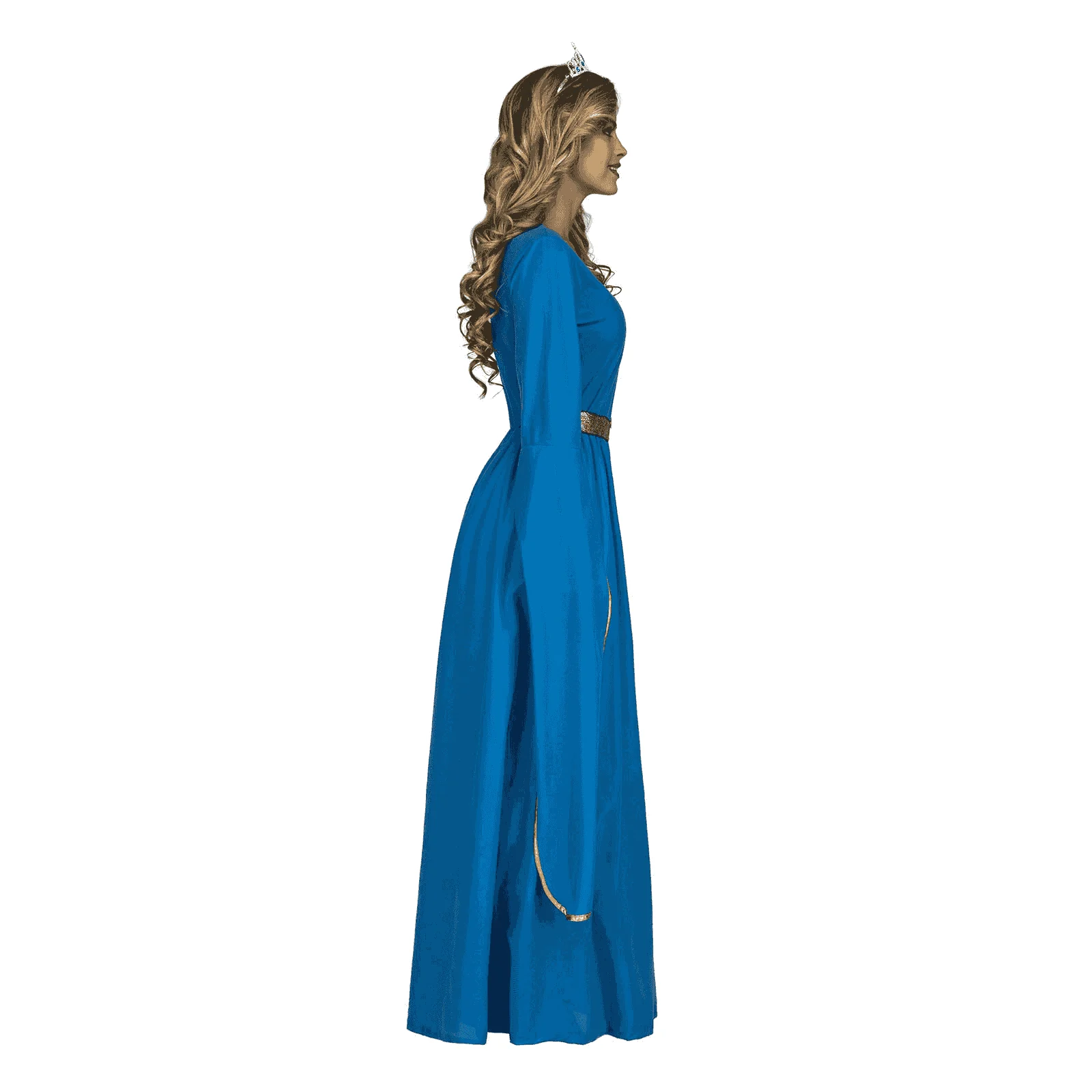 Disfraz de Princesa medieval azul adulto talla XL - Image 2