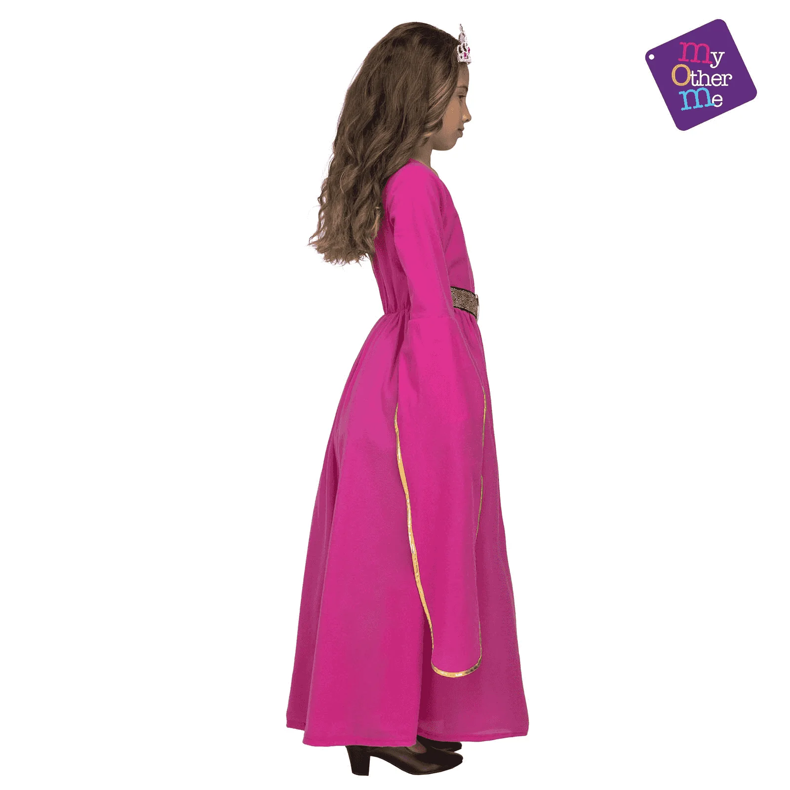 Disfraz de Princesa medieval rosa 5-6 años infantil - Image 2