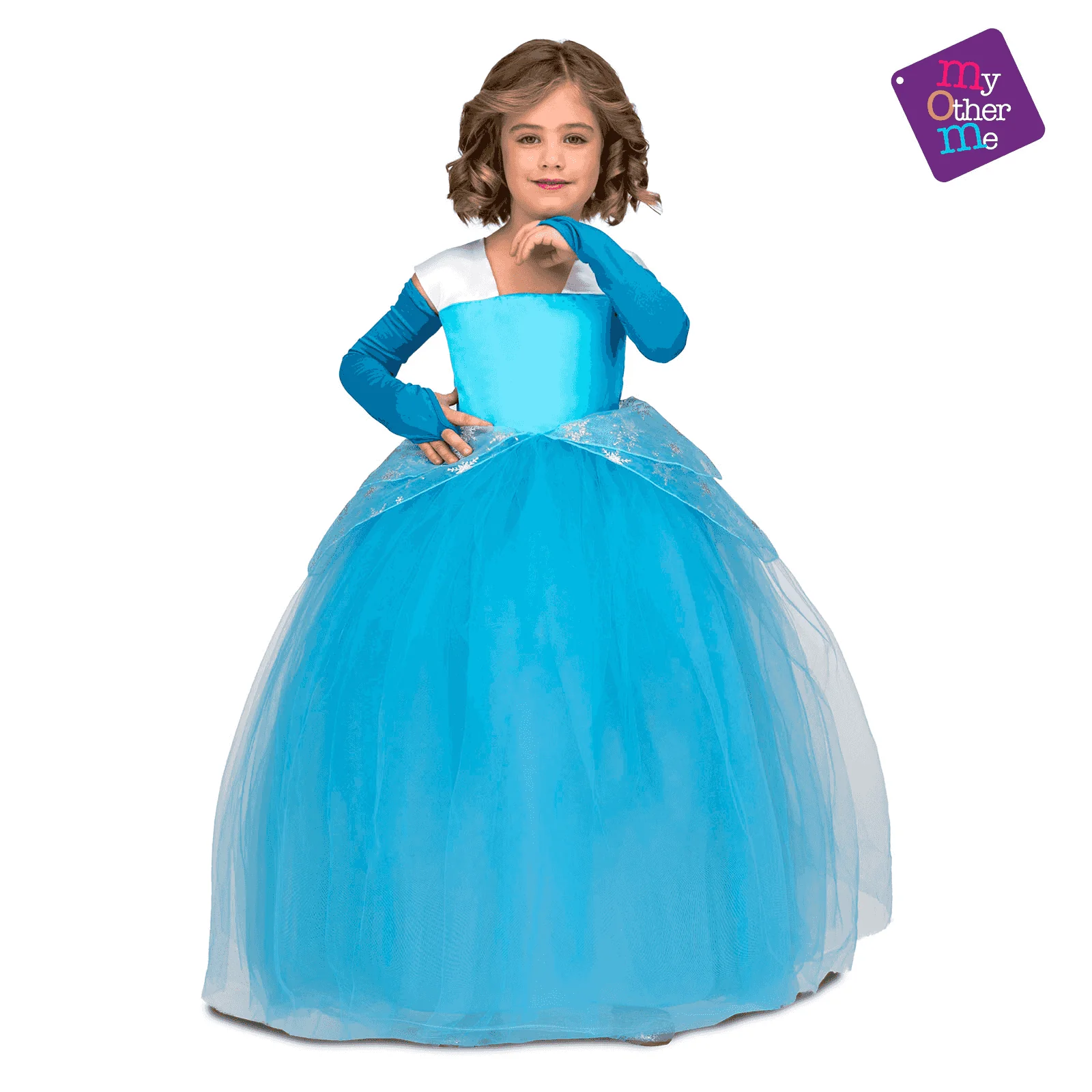 Disfraz de Princesa tutú azul 5-6 años infantil