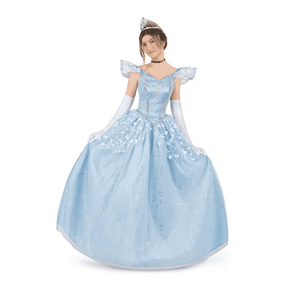 Disfraz de Princesa zapato de cristal adulto talla S