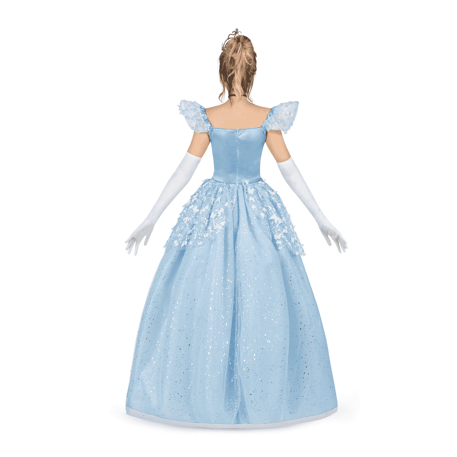 Disfraz de Princesa zapato de cristal adulto talla S - Image 3