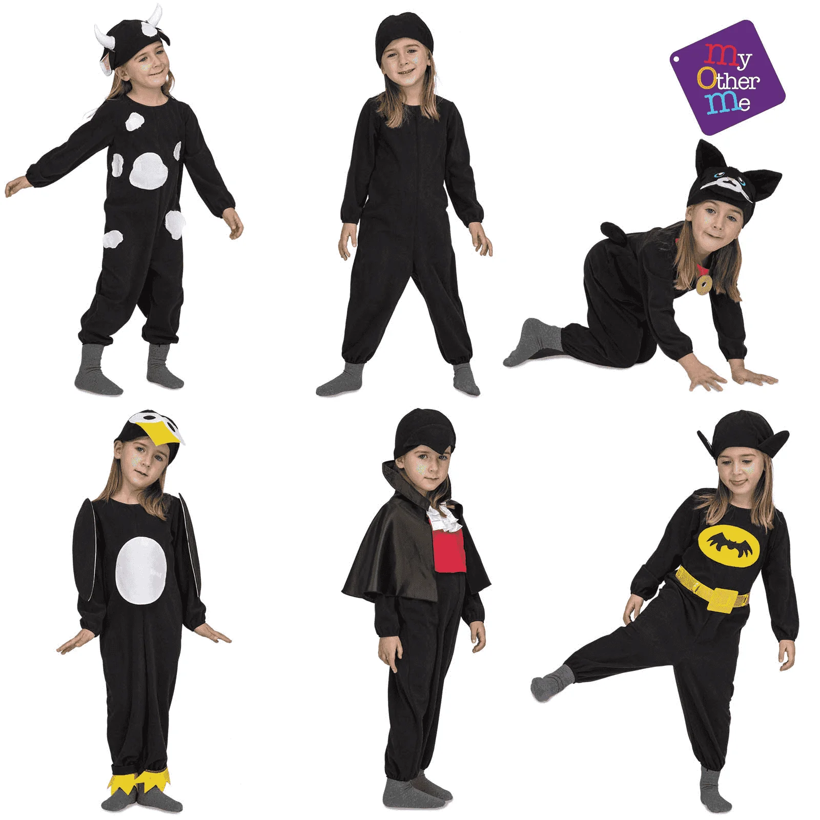 Disfraz de Quick ´n´ fun black 5-6 años infantil