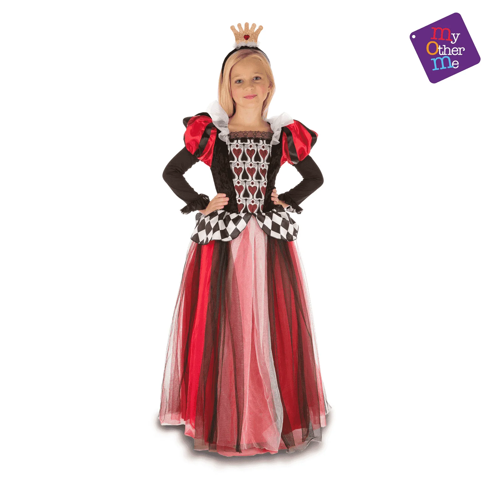 Disfraz de Reina de corazones 5-6 años infantil