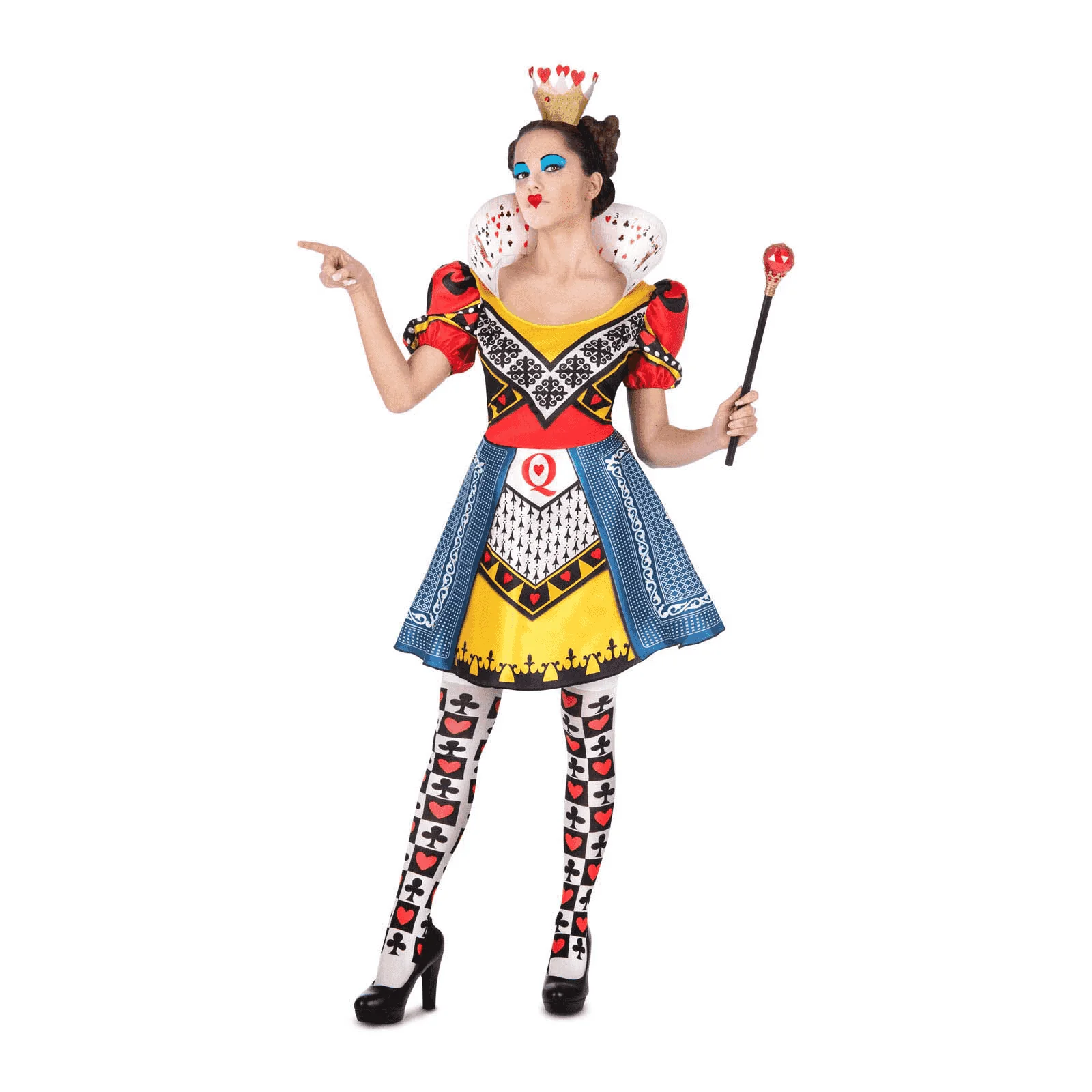 Disfraz de Reina de corazones adulto talla S