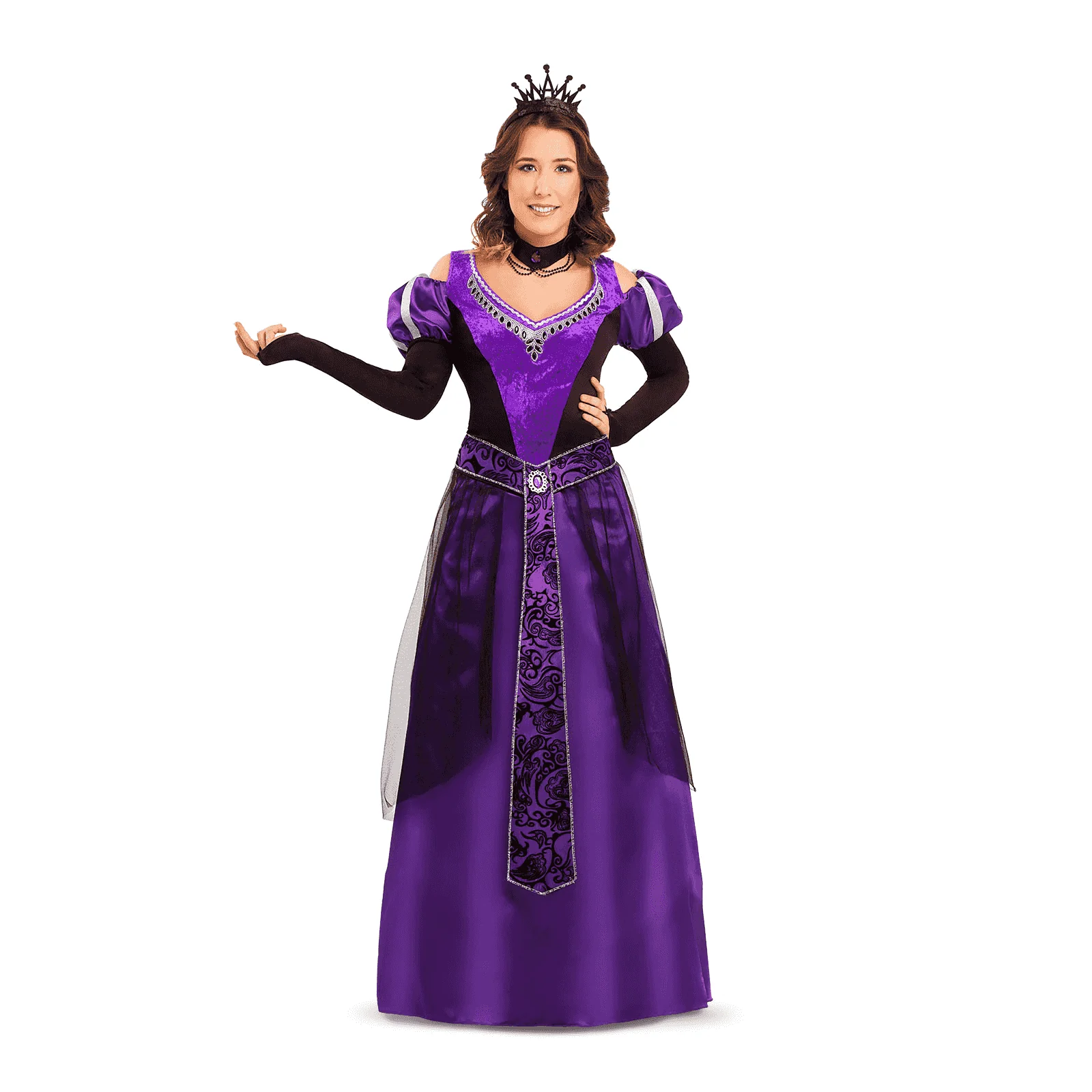 Disfraz de Reina medieval adulto talla S