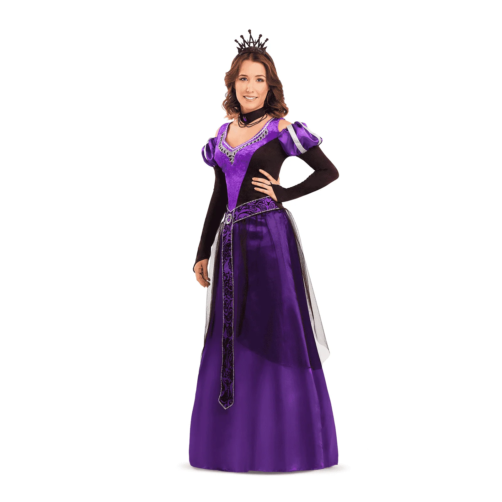 Disfraz de Reina medieval adulto talla XXXL - Image 2