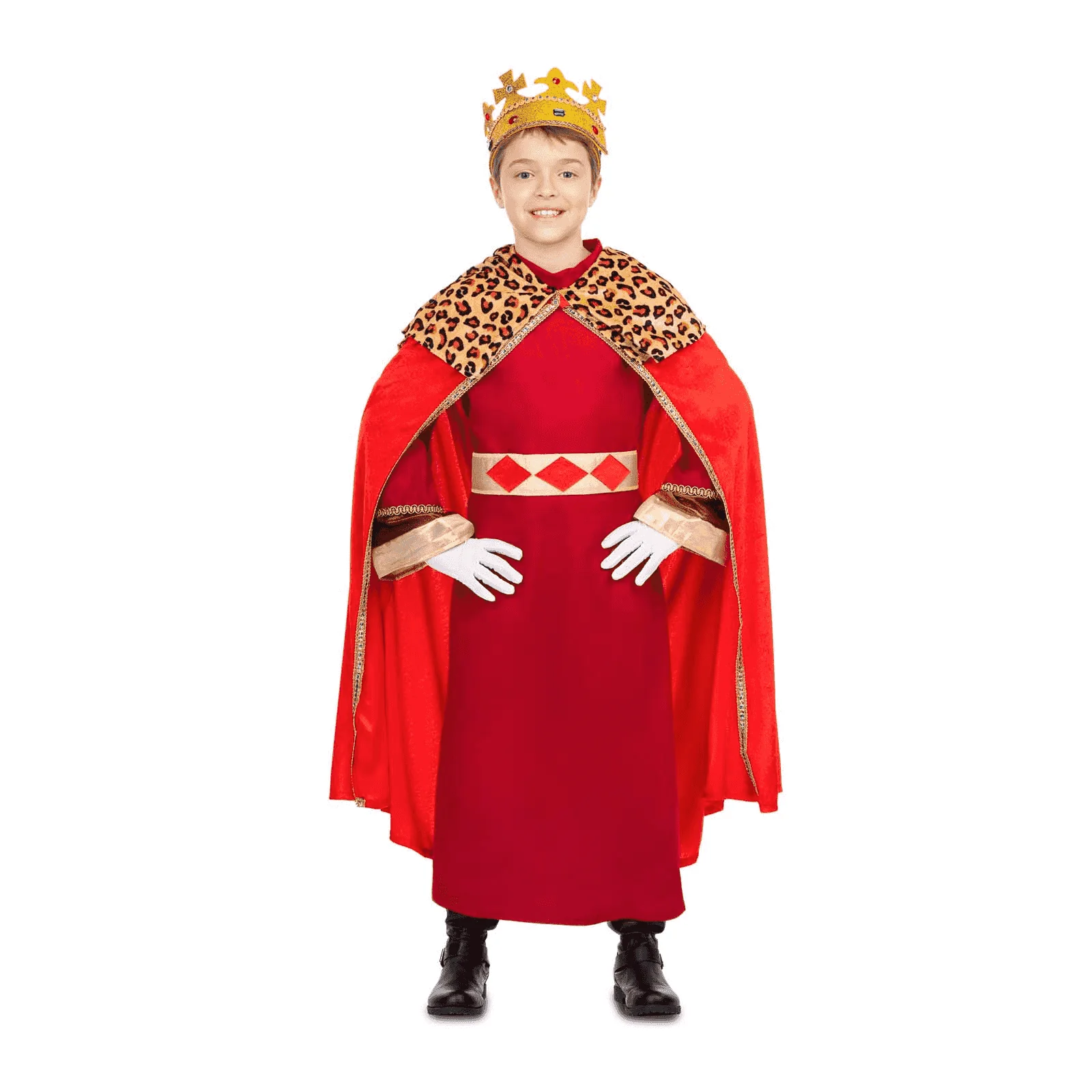 Disfraz de Rey mago rojo 5-6 años infantil