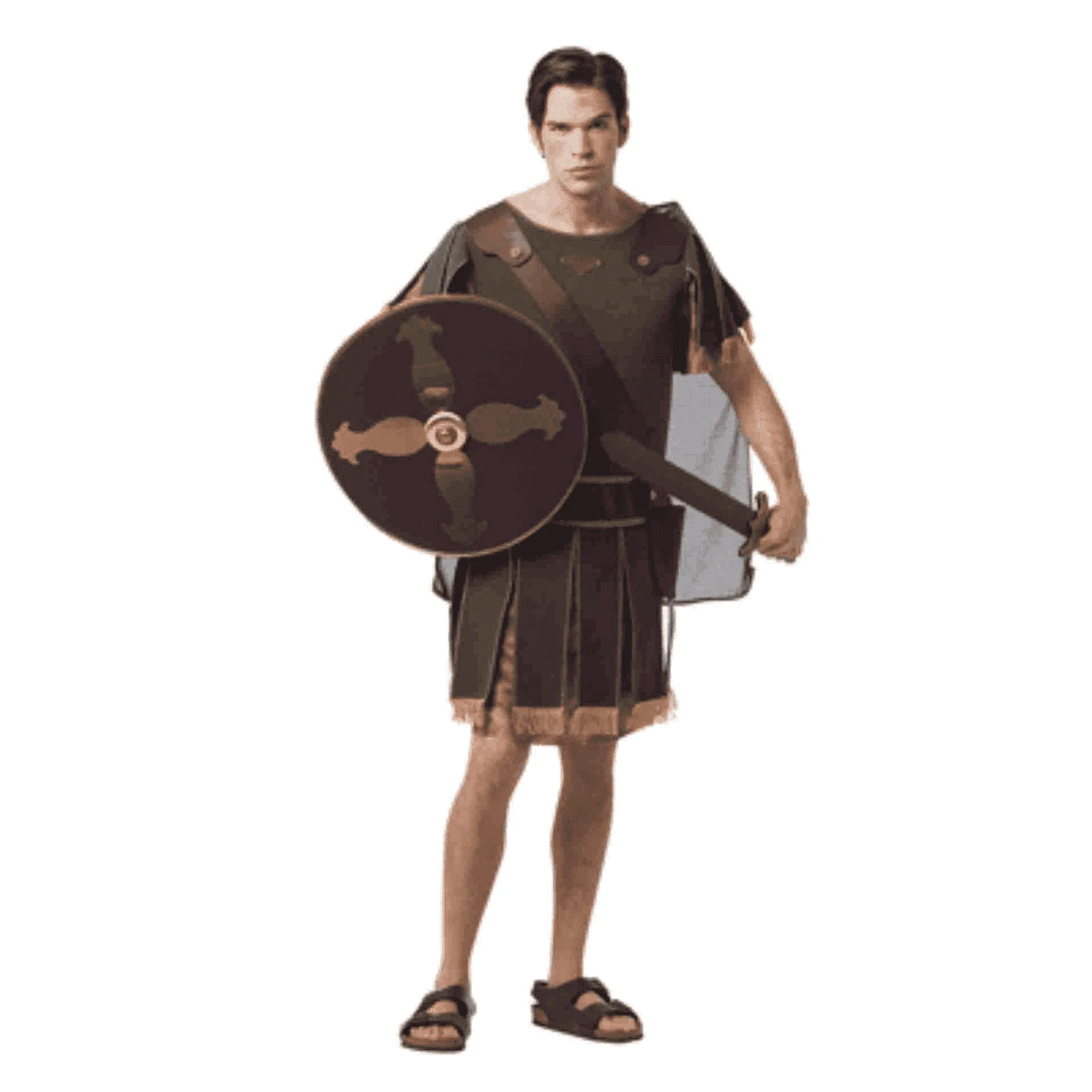 Disfraz De Romano Guerrero Adulto Verde