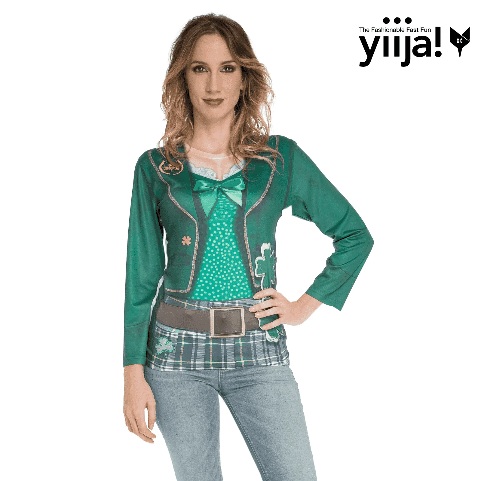 Disfraz de Saint patrick lady adulto talla M