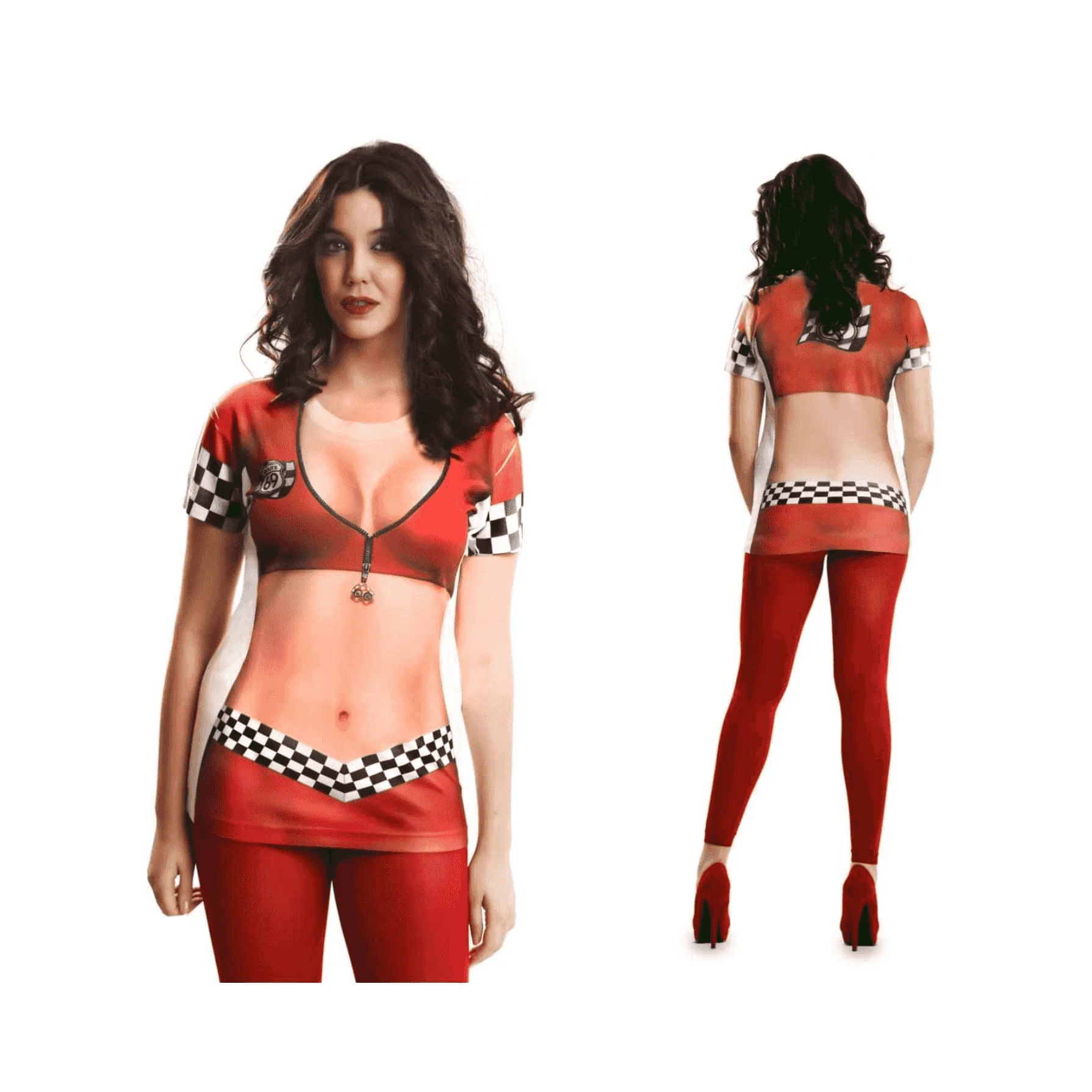 Disfraz de Sexy racing adulto talla S