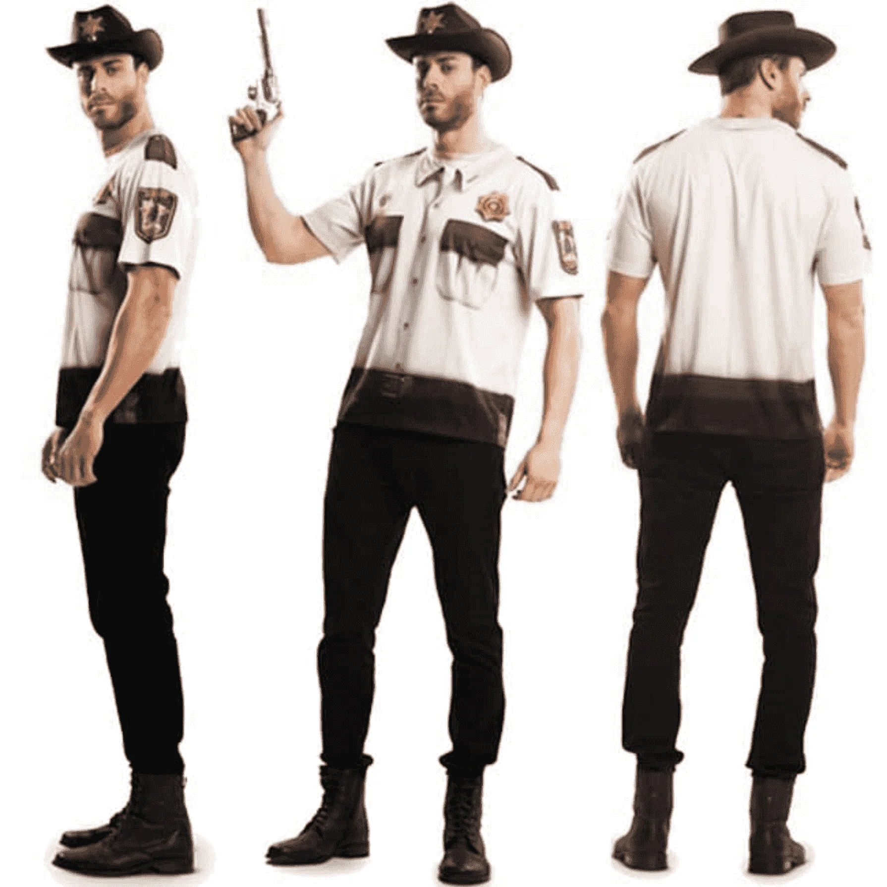 Disfraz de Sheriff adulto talla L - Image 3