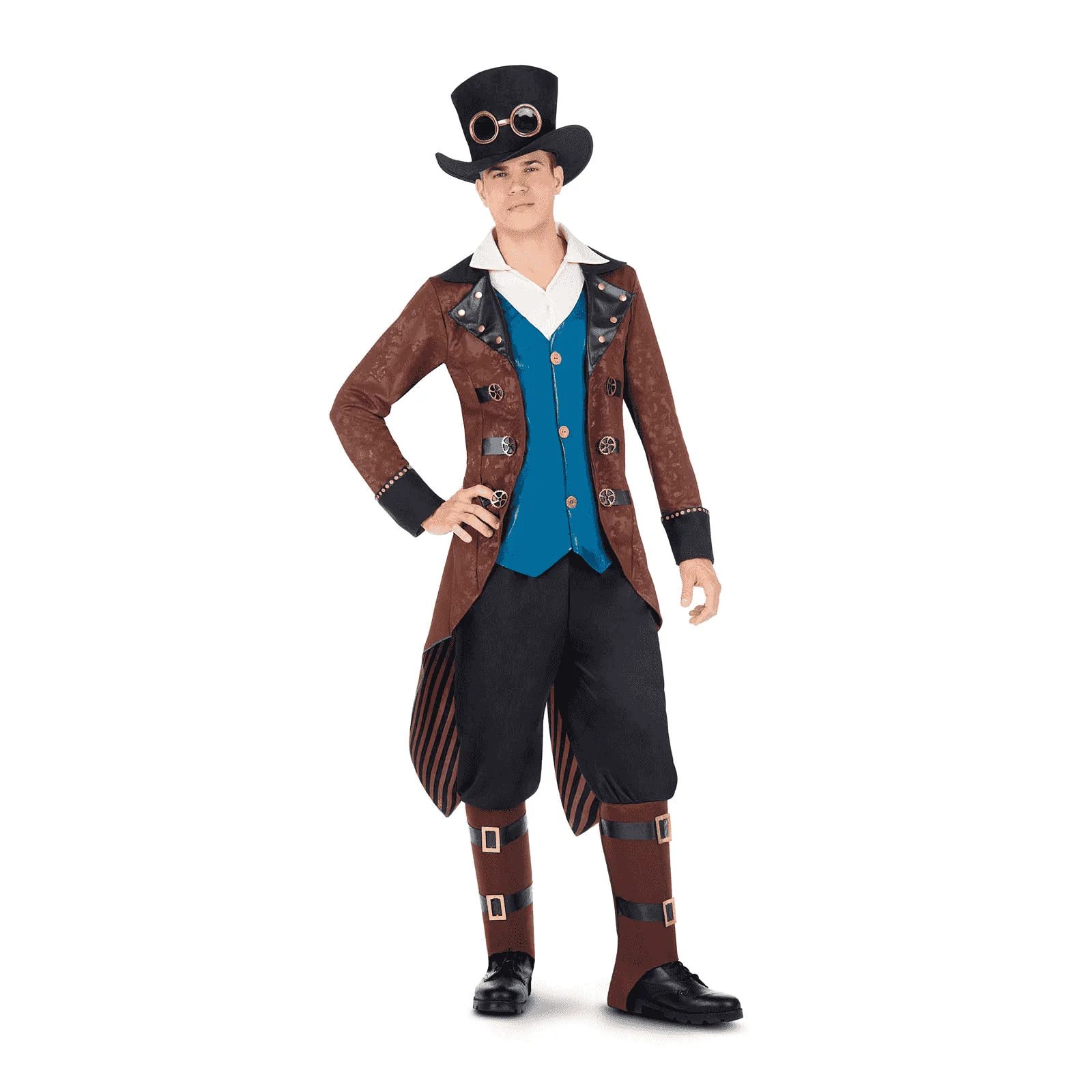 Disfraz de Steampunk boy adulto talla ML