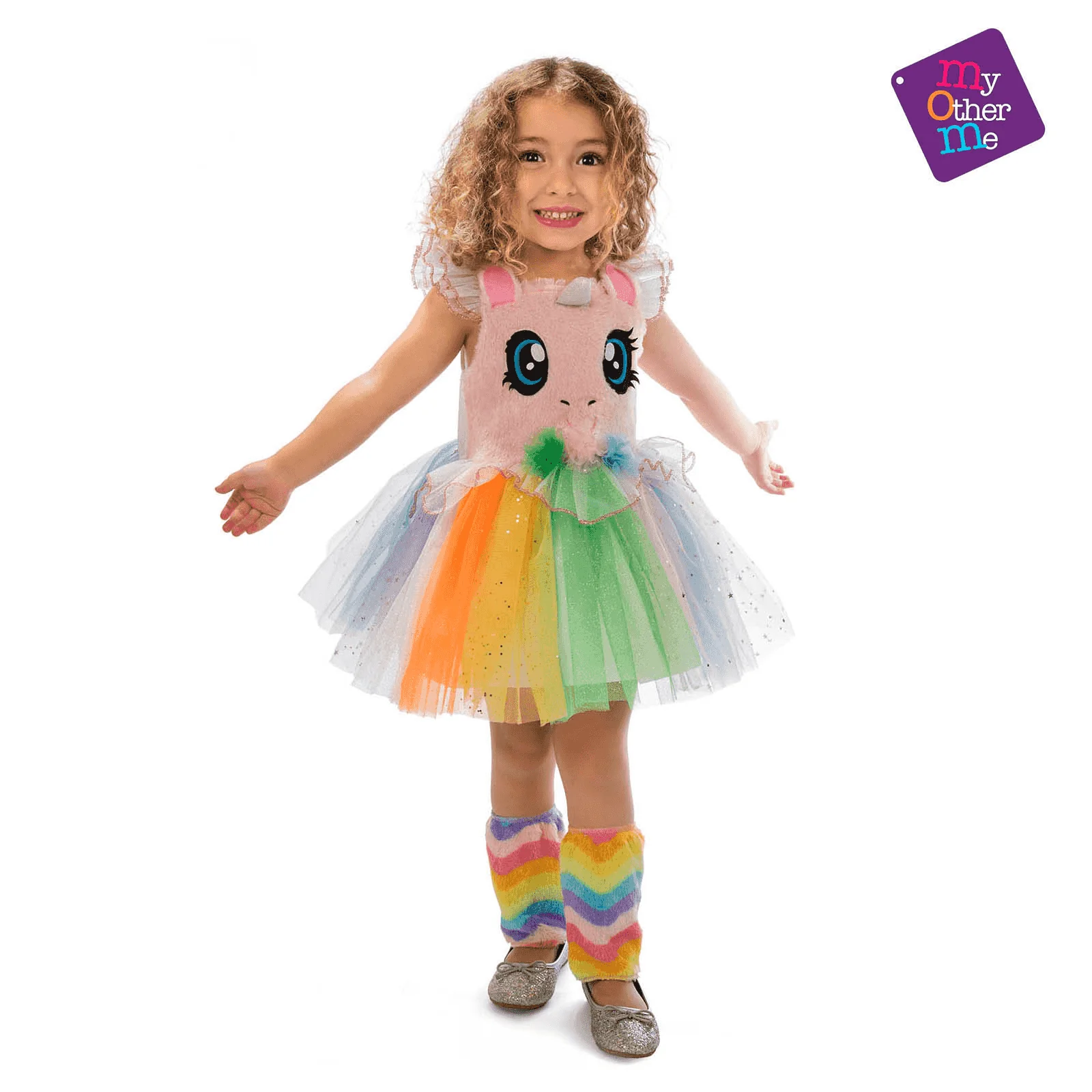 Disfraz de Unicornio rosa ojitos 3-4 años infantil