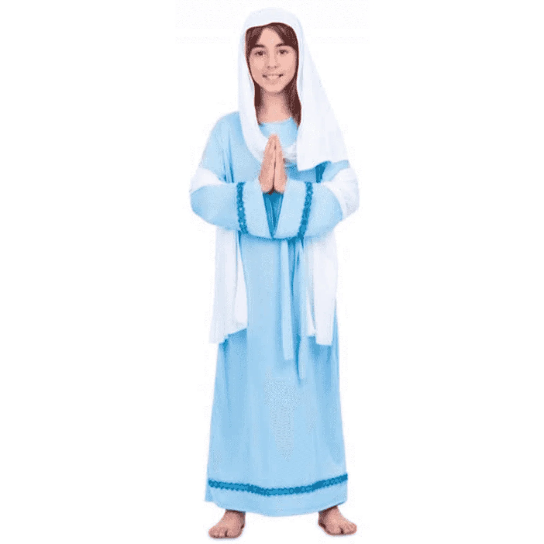 Disfraz de Virgen maría 5-6 años infantil