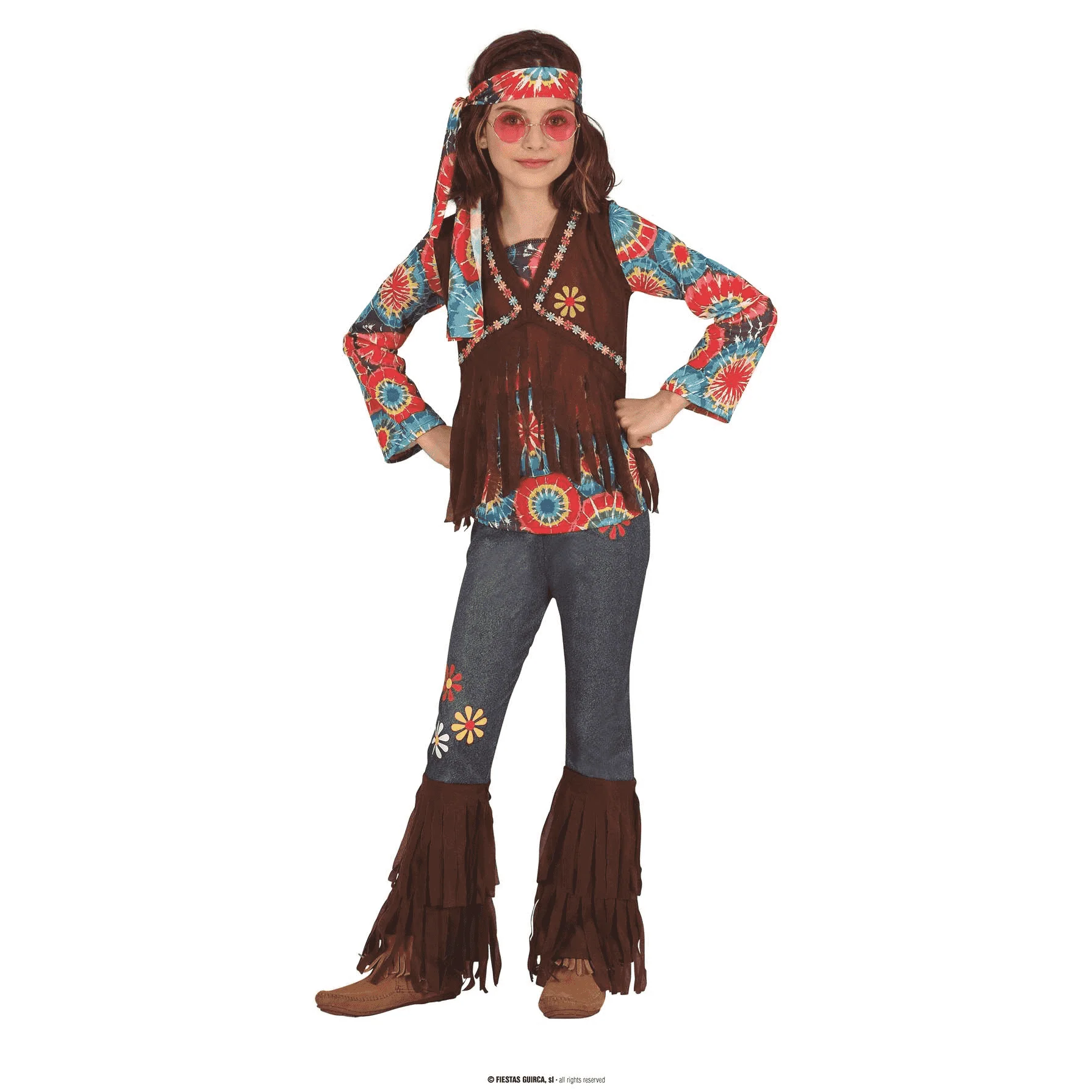 Disfraz Hippie Infantil Talla 10 a 12 años