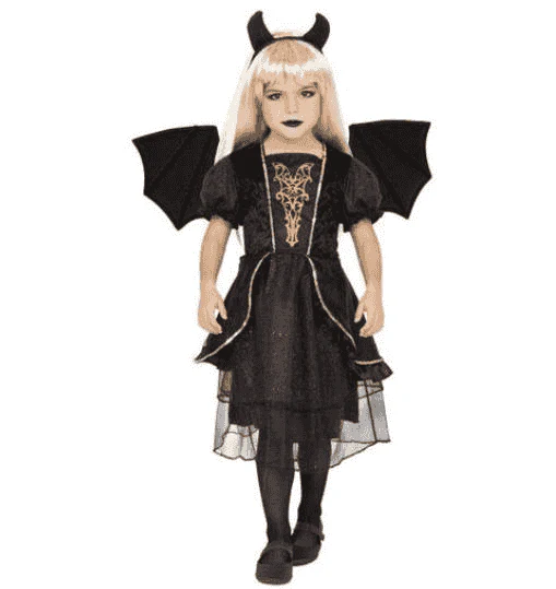 Disfraz Infantil Diablita Oscura – Talla 9-10 Años