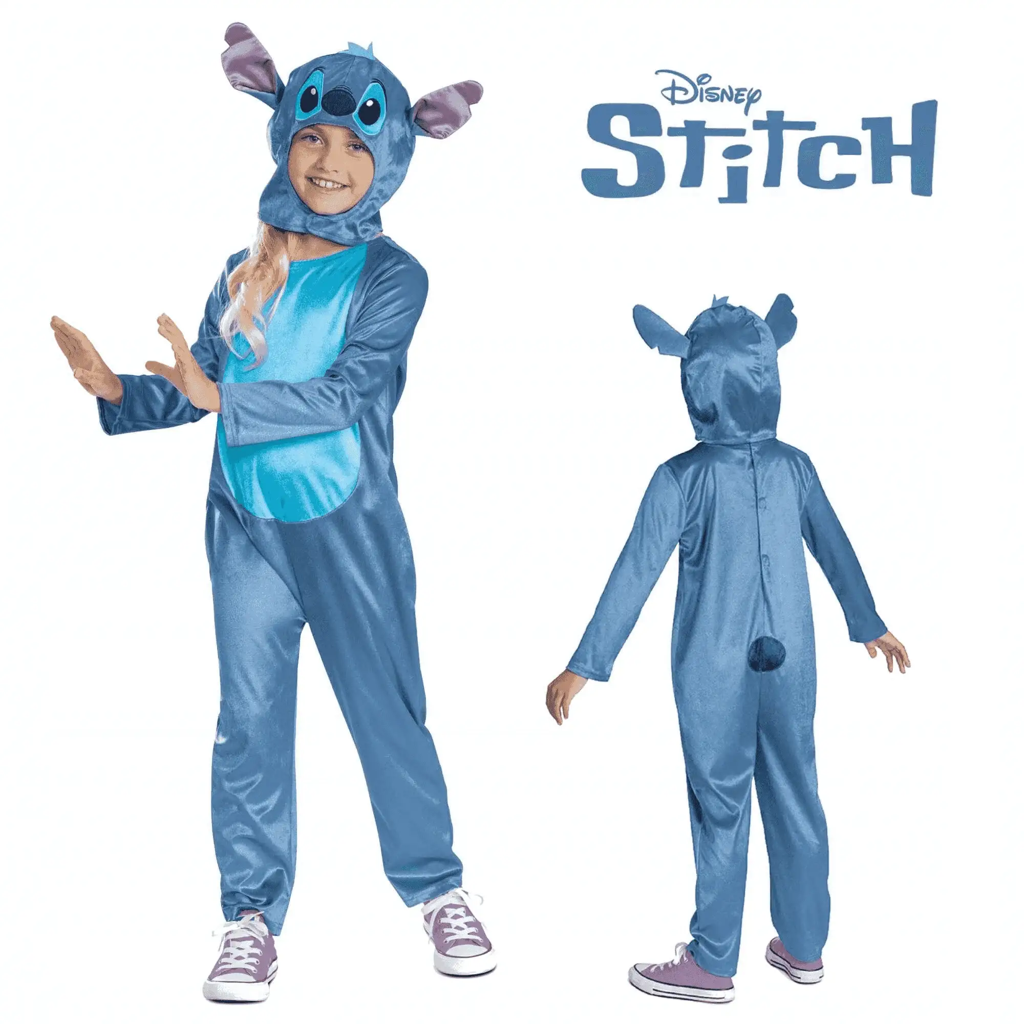 Disfraz Infantil Stitch Clásico de Lilo & Stitch (7–8 años)