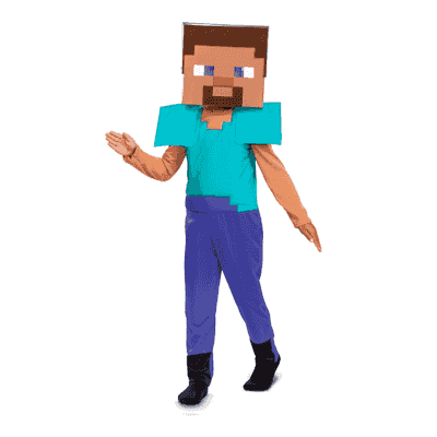 Disfraz Minecraft Steve 4-6 años