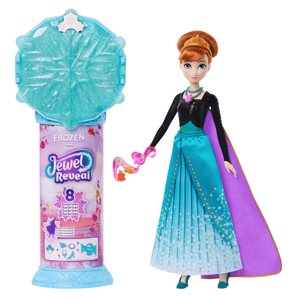 Disney Frozen Jewel Reveal Muñeca Anna con Accesorios Sorpresa
