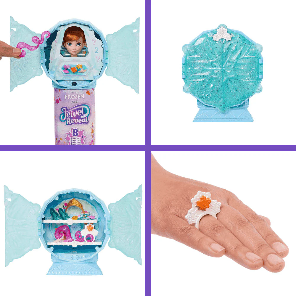 Disney Frozen Jewel Reveal Muñeca Anna con Accesorios Sorpresa - Image 4