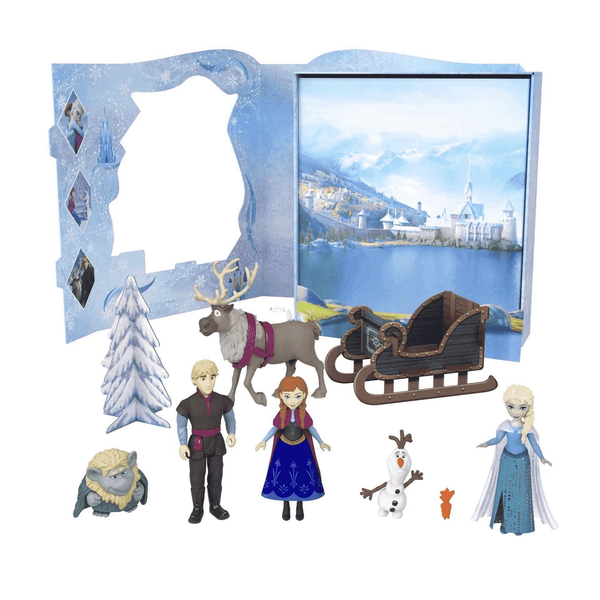 Disney Frozen Minis Pack 6 figuras Muñecos con caja set de juego juguete 3 años (Mattel HLX04) - Image 4