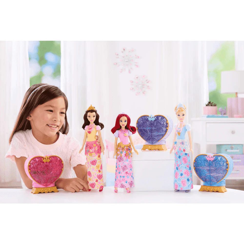 Disney Princesas Jewel Reveal Muñeca Ariel con Accesorios Sorpresa - Image 2