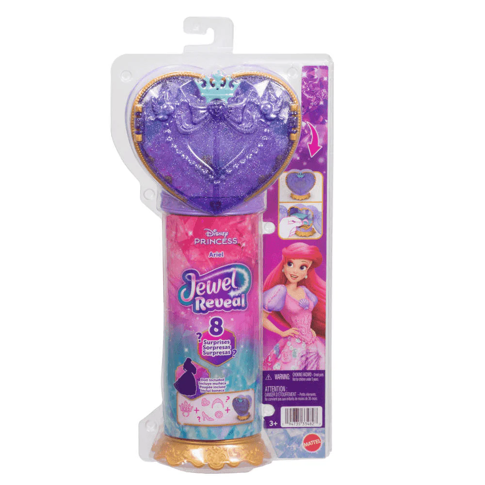 Disney Princesas Jewel Reveal Muñeca Ariel con Accesorios Sorpresa - Image 6