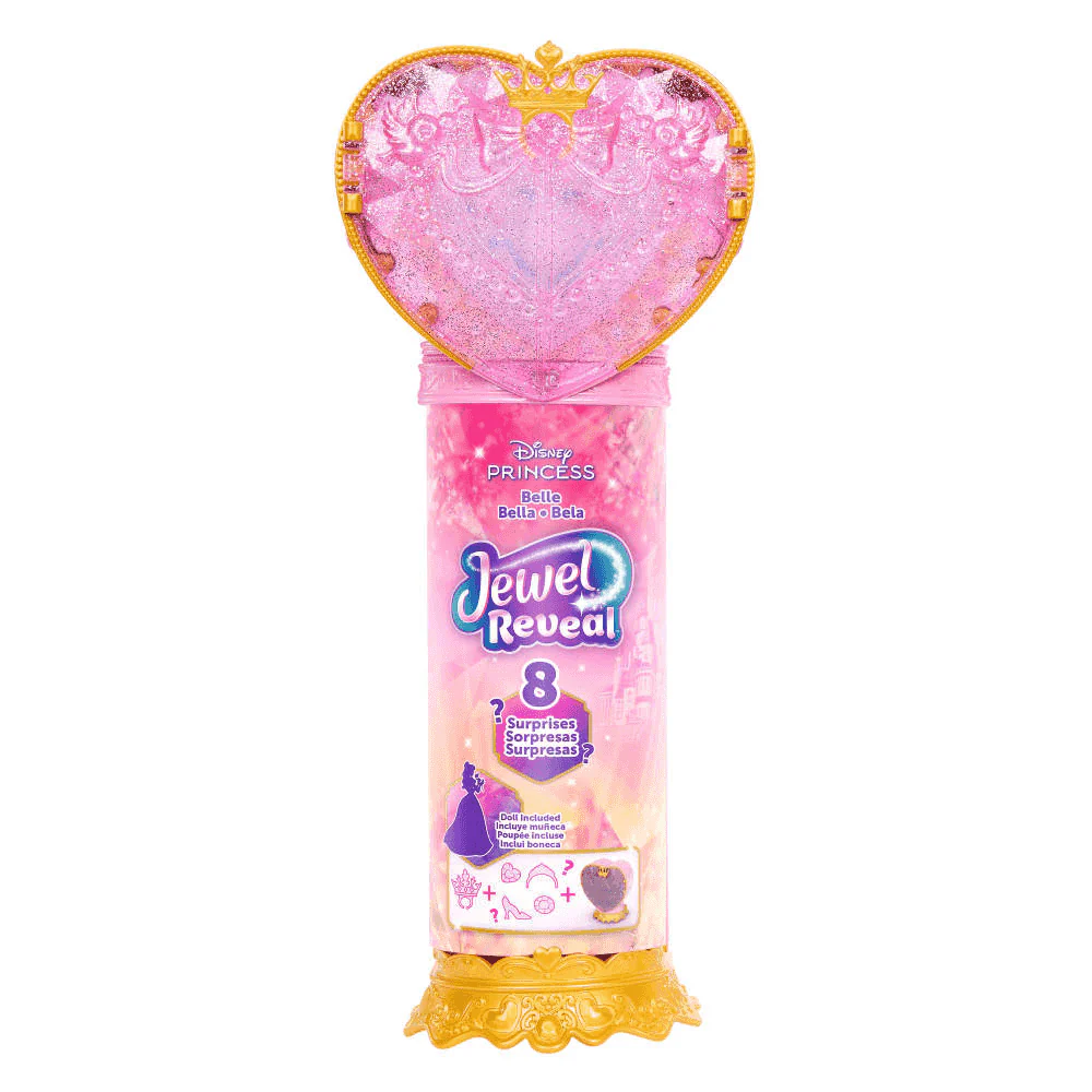 Disney Princesas Jewel Reveal Muñeca Bella con Accesorios Sorpresa - Image 4