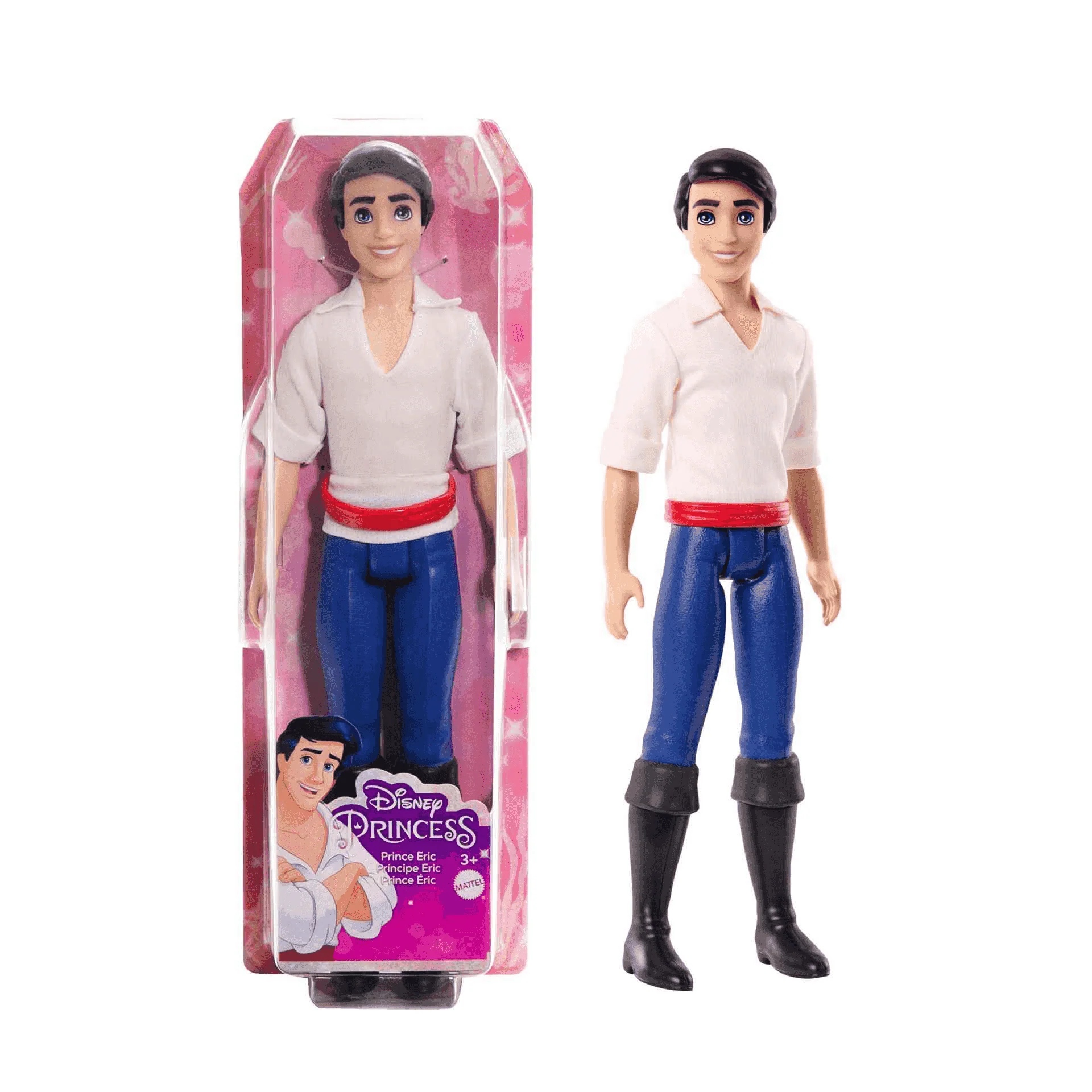 Disney Princess - Muñeco Príncipe Eric inspirado en la película La Sirenita figura de juguete HLV97