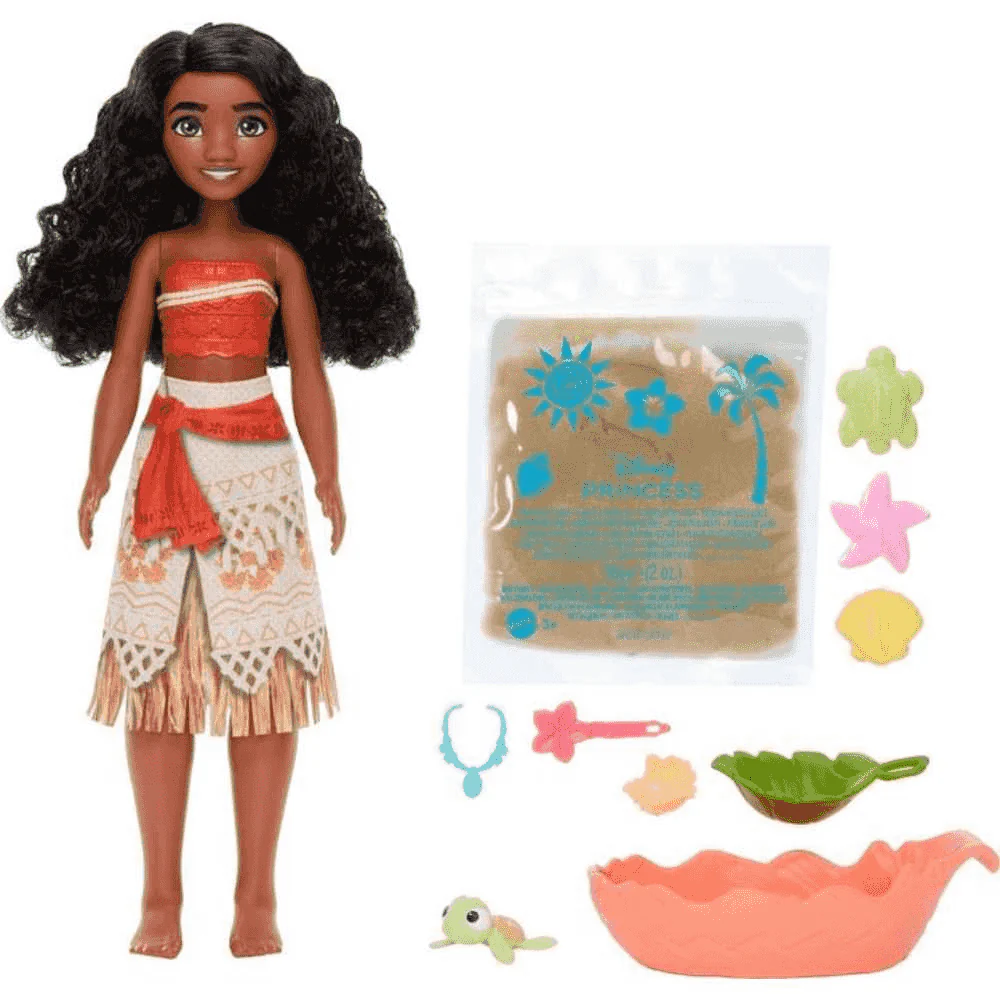 Disney Vaiana muñeca con mascotas set Princesas Disney 3 años