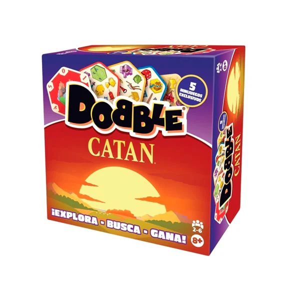 Dobble Catan – Juego de Cartas de Observación y Velocidad