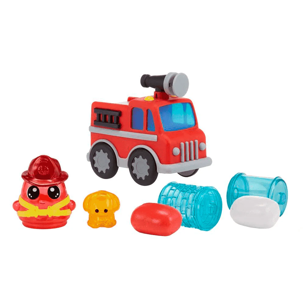 Dohkins Camión de Bomberos con Bombero y Plastilina que No se Seca Playset Creativo - Image 4
