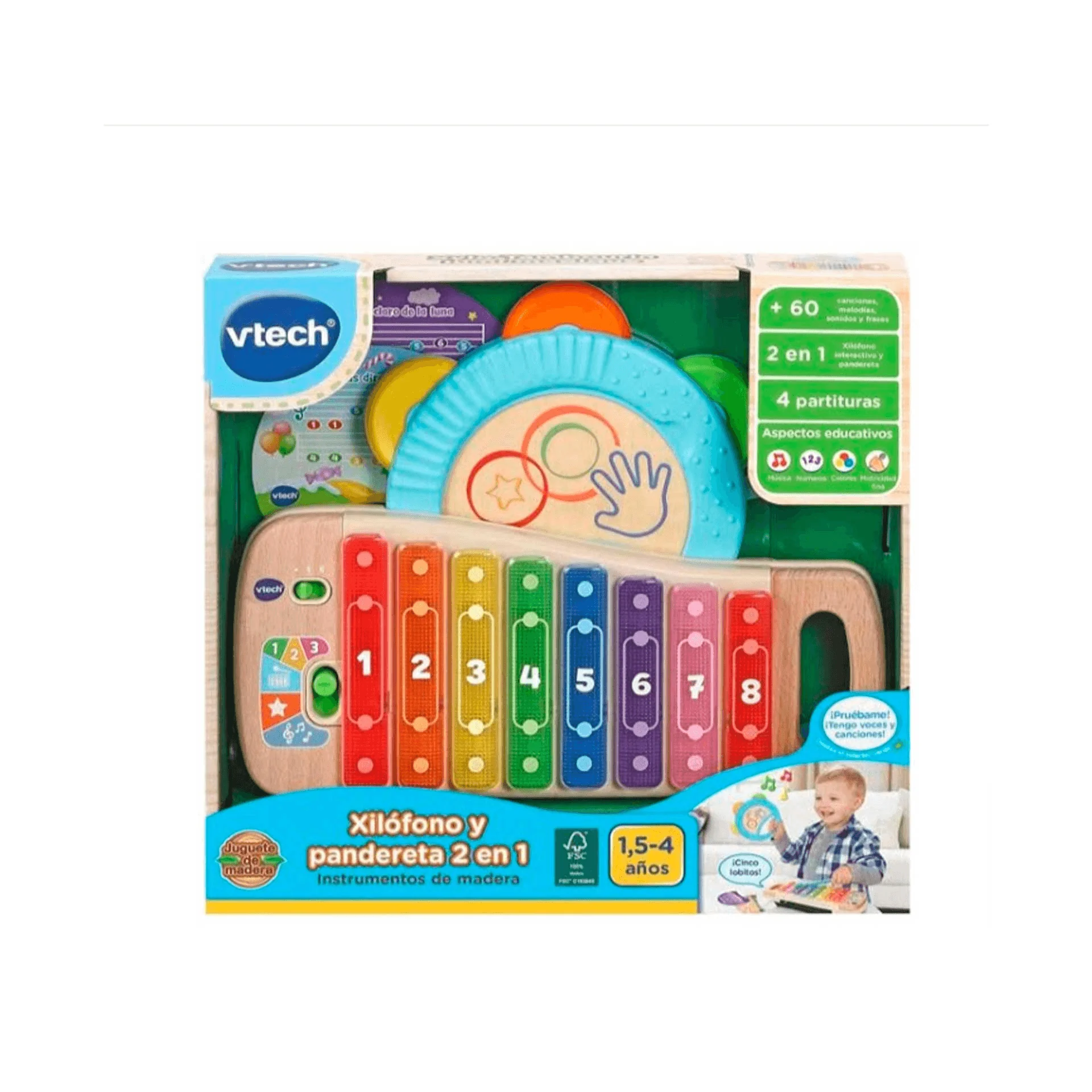 Eco Xilófono y Pandereta 2 en 1 Vtech