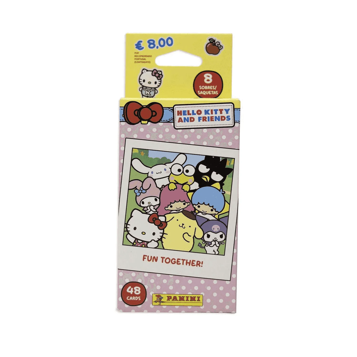 Ecoblister 8 Sobres Hello Kitty & Friends Fun Together – Colección oficial Panini