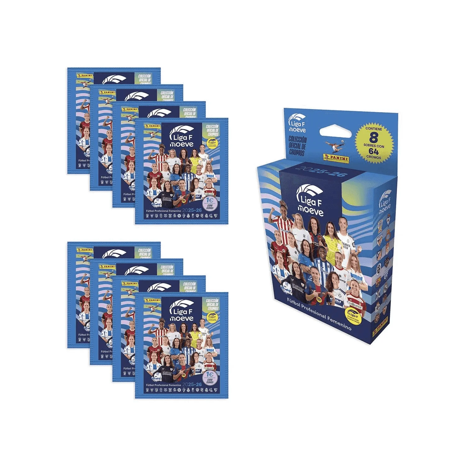 Ecoblíster 8 Sobres Liga Femenina 2025-2026 – Panini - Image 2