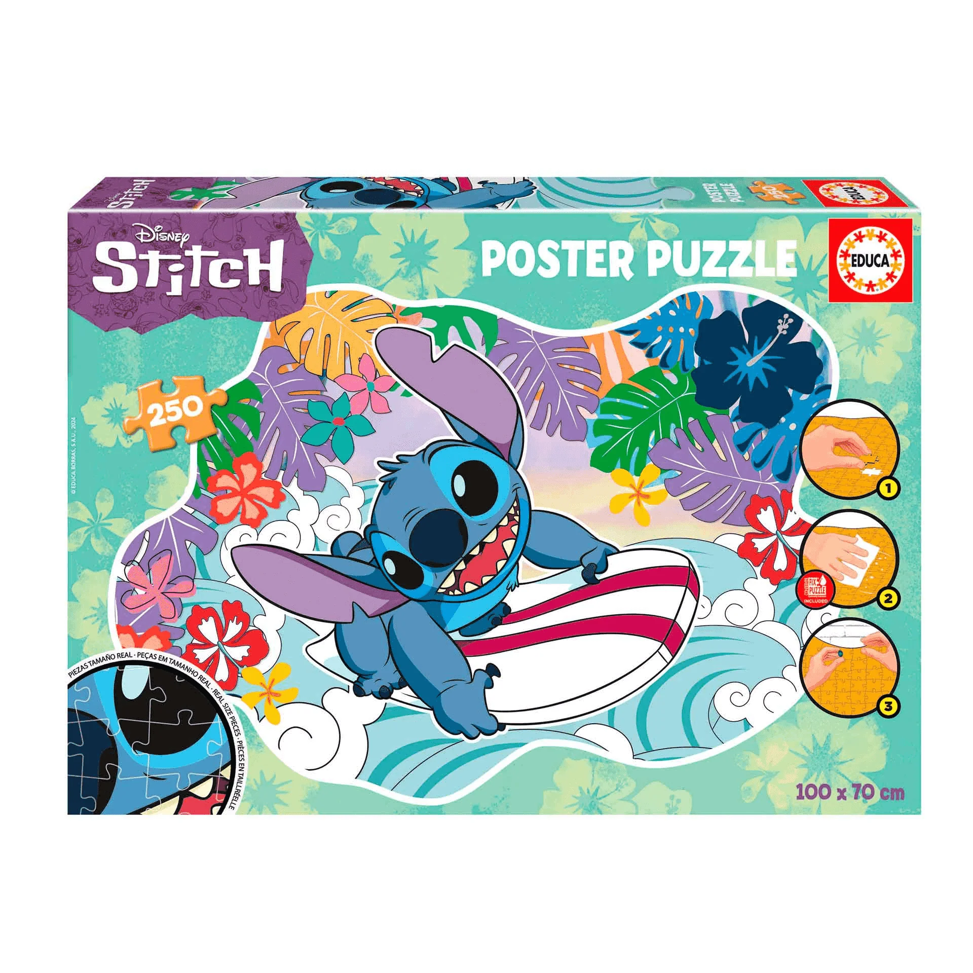 Educa Puzzle 250 Stitch Poster Puzzle