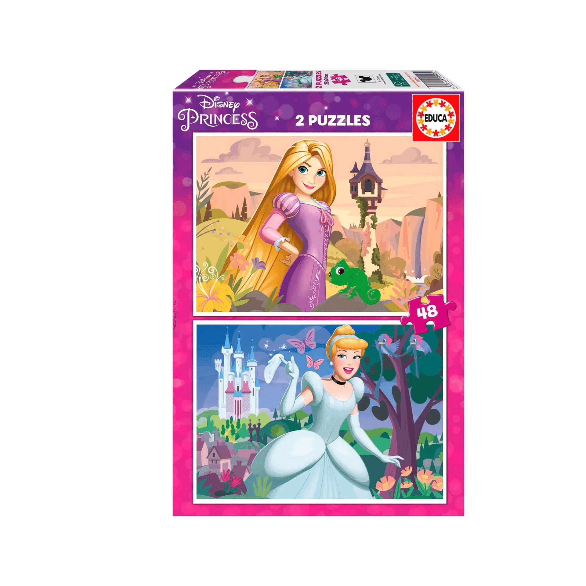 Educa Puzzle 2X48 Disney Princess Rapunzel + Cenicienta