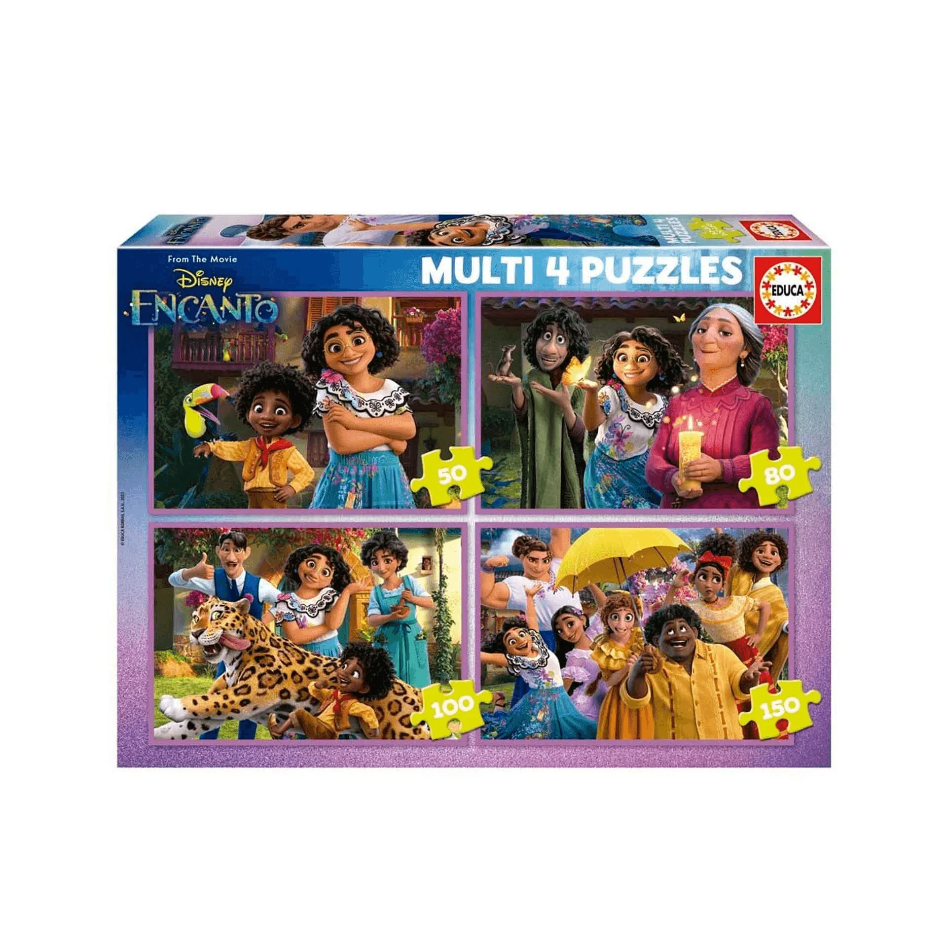 Educa Puzzle Multi 4 In 1 50-80-100-150 Disney Encant