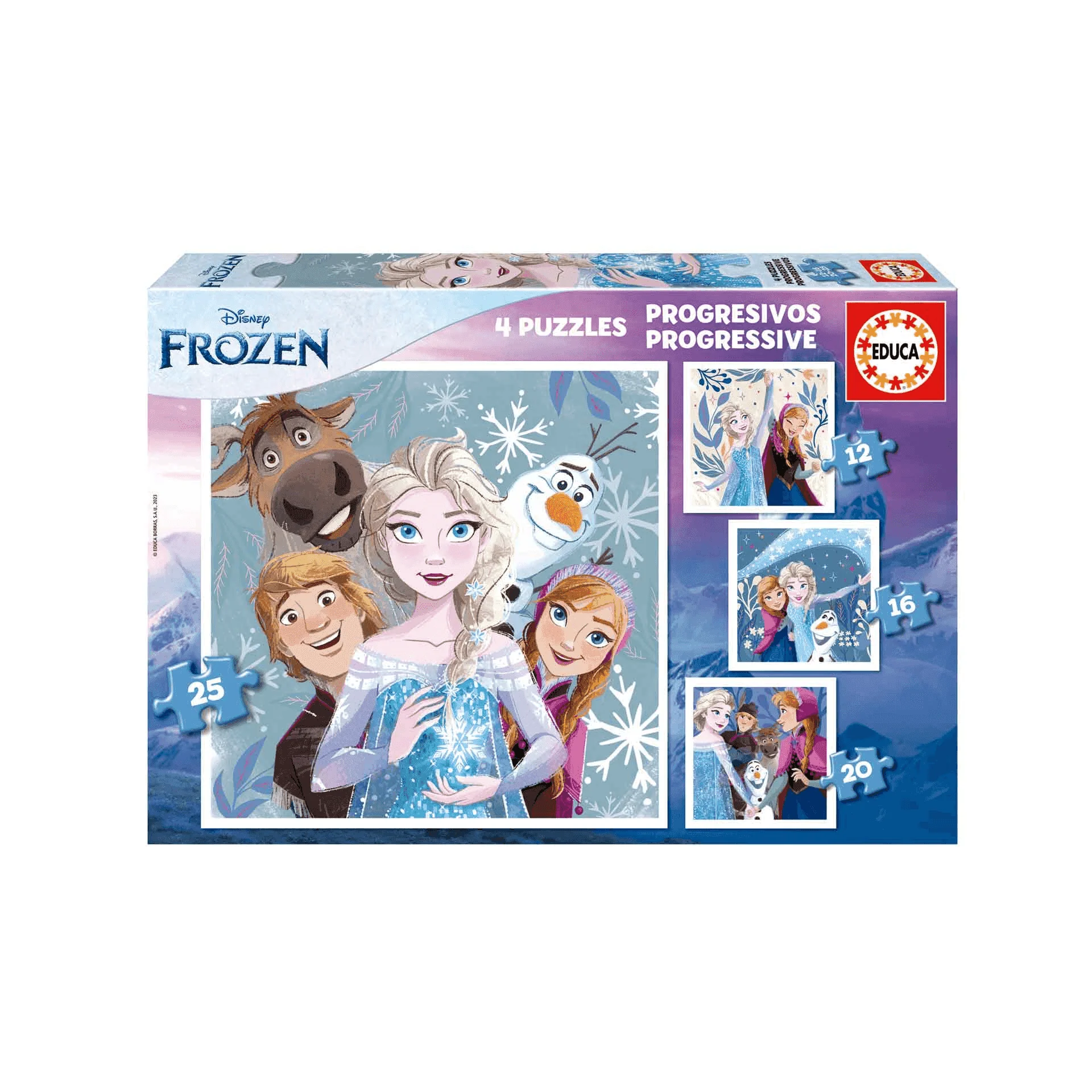 Educa Puzzle Progresivos Frozen 12-16-20-25