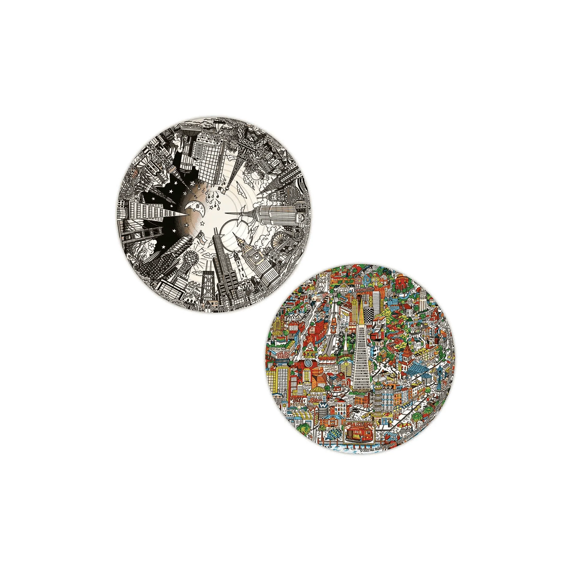 Educa Puzzle Round 3D Puzzle Charles Fazzino - Image 2