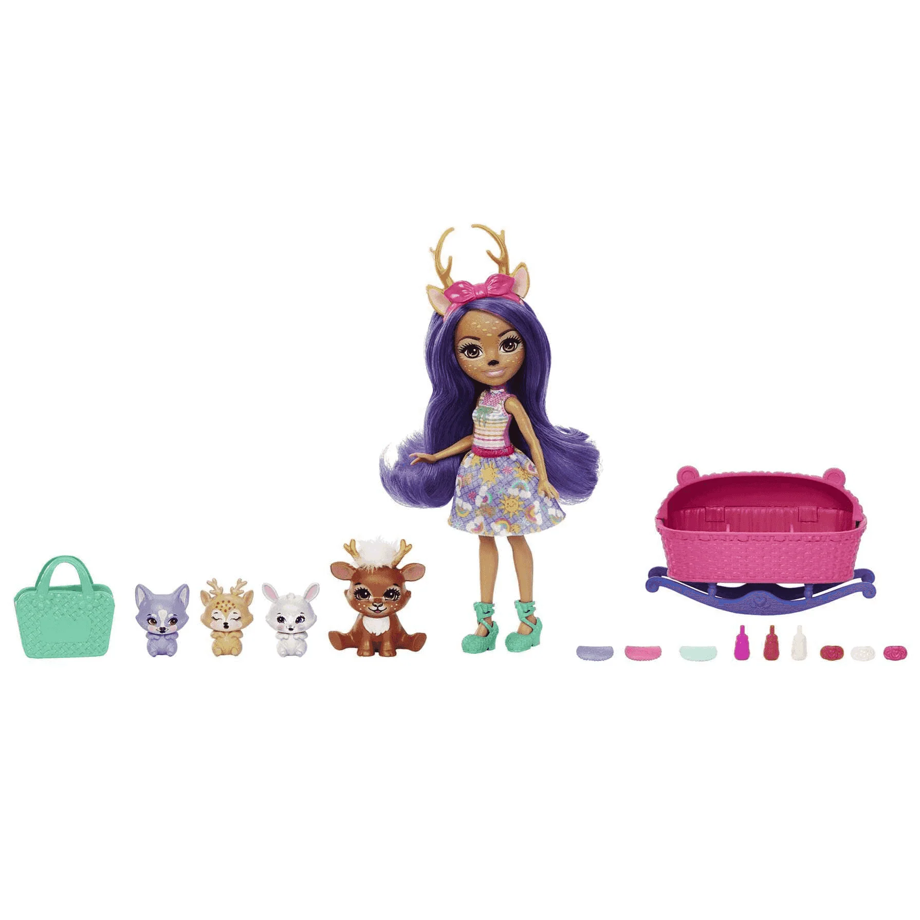 Enchantimals Baby BFFs Danessa Deer Muñeca con mascotas 4 años - Image 2