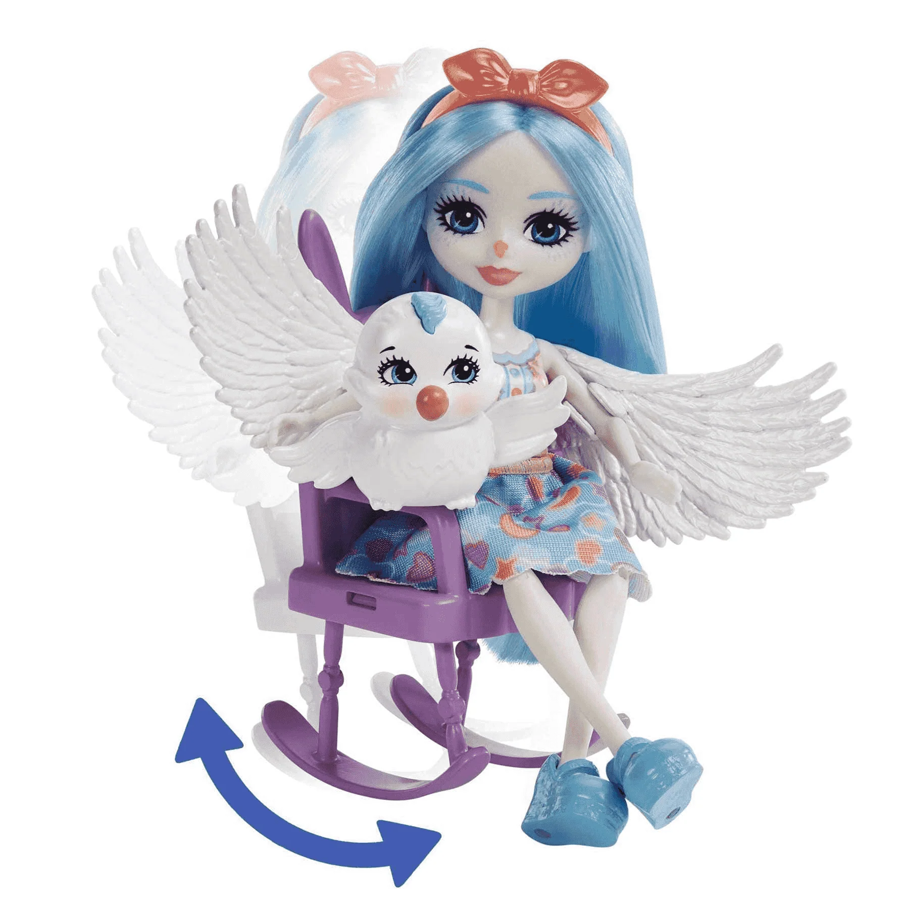 Enchantimals Baby BFFs Guardería Starley Stork Muñeca y set 4 años - Image 4