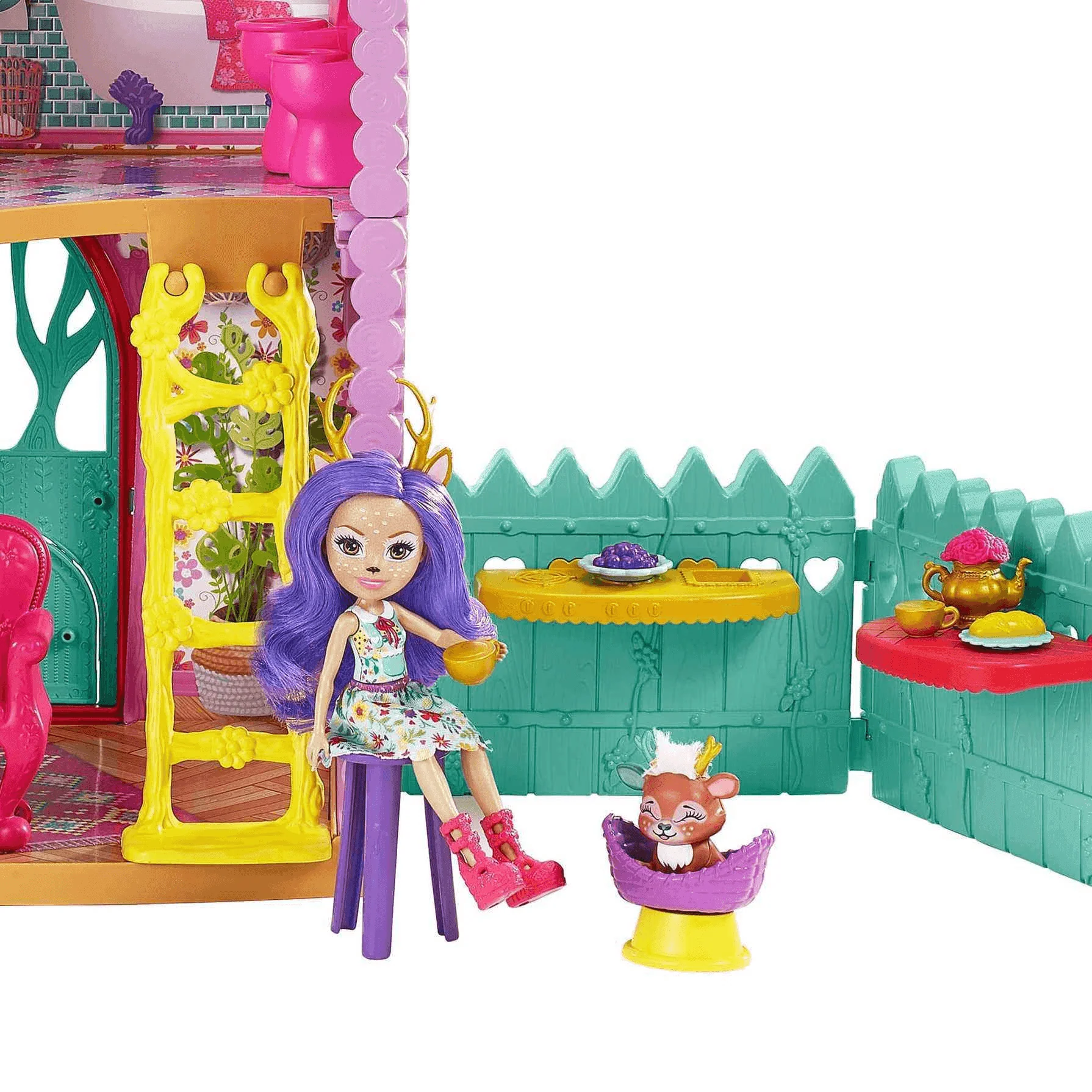 Enchantimals Casa Ciervo con Muñeca Danessa casa de juguete 4 años - Image 4