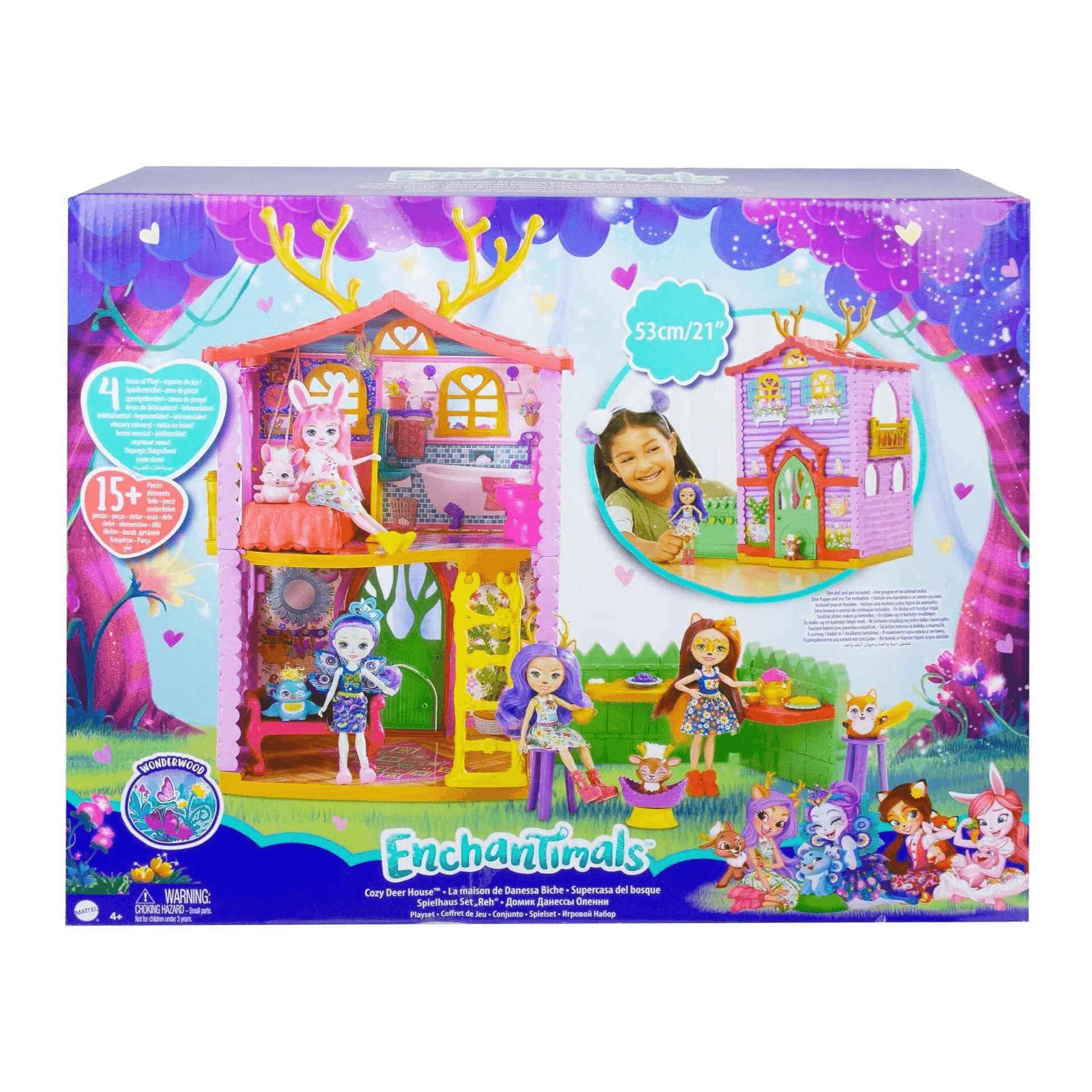 Enchantimals Casa Ciervo con Muñeca Danessa casa de juguete 4 años - Image 8