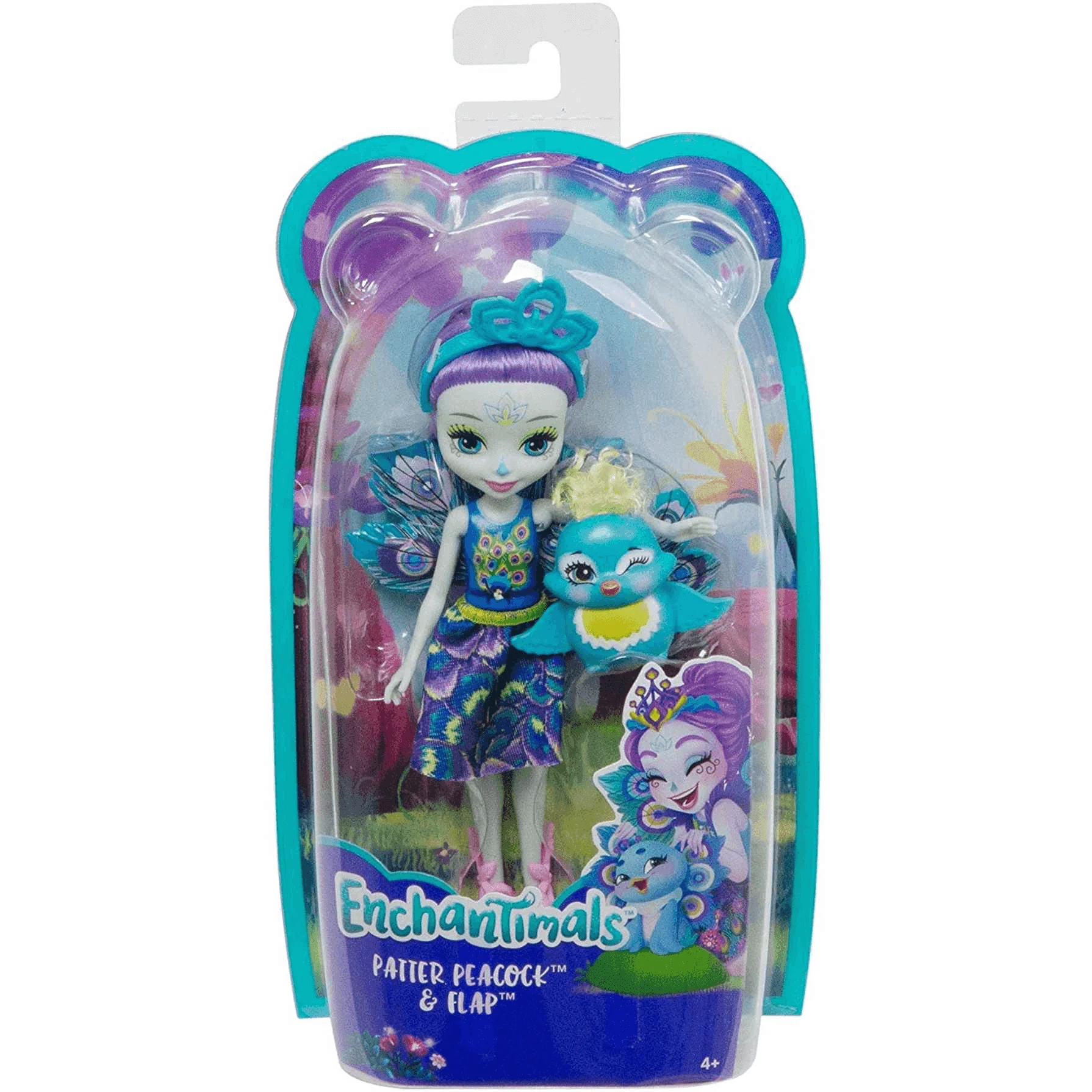 Enchantimals Muñeca Patter Peacock con Mascota 4 años - Image 4